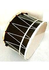 KDB-45HP ASMA DAVUL KONTRAPLAK 45 CM HAYVAN DERİ İPLİ BONCUKLU