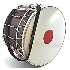 KD-45 KONTRAPLAK DAVUL KALİTELİ KIRMIZI BONCUKLU PLASTİK DERİLİ 45 CM