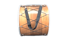 AHŞAP KASNAK METAL GERGİLİ DUPONT DERİ PROFESYONEL ASMA DAVUL 50X40 CM