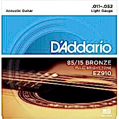 DADDARİO EZ910 LİGHT TAKIM TEL AKUSTİK GİTAR TELİ 011-052